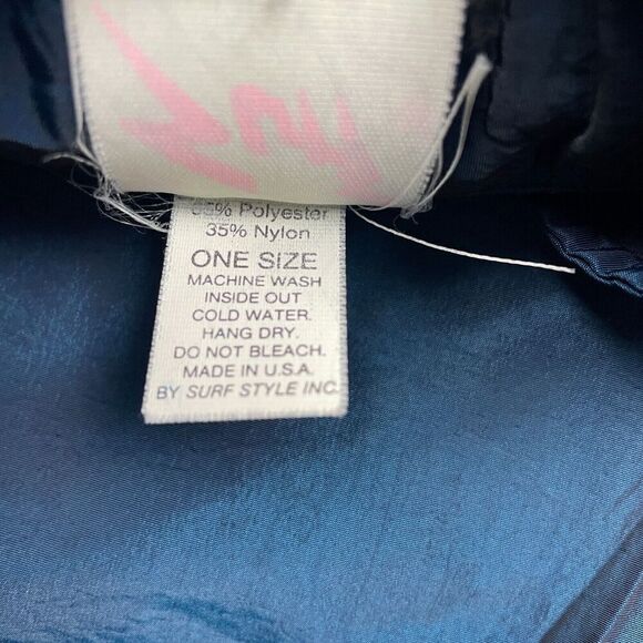 Vintage Surf Style Jacket Mens Extra Large Blue Windbreaker St Louis Half Zip - Picture 5 of 10